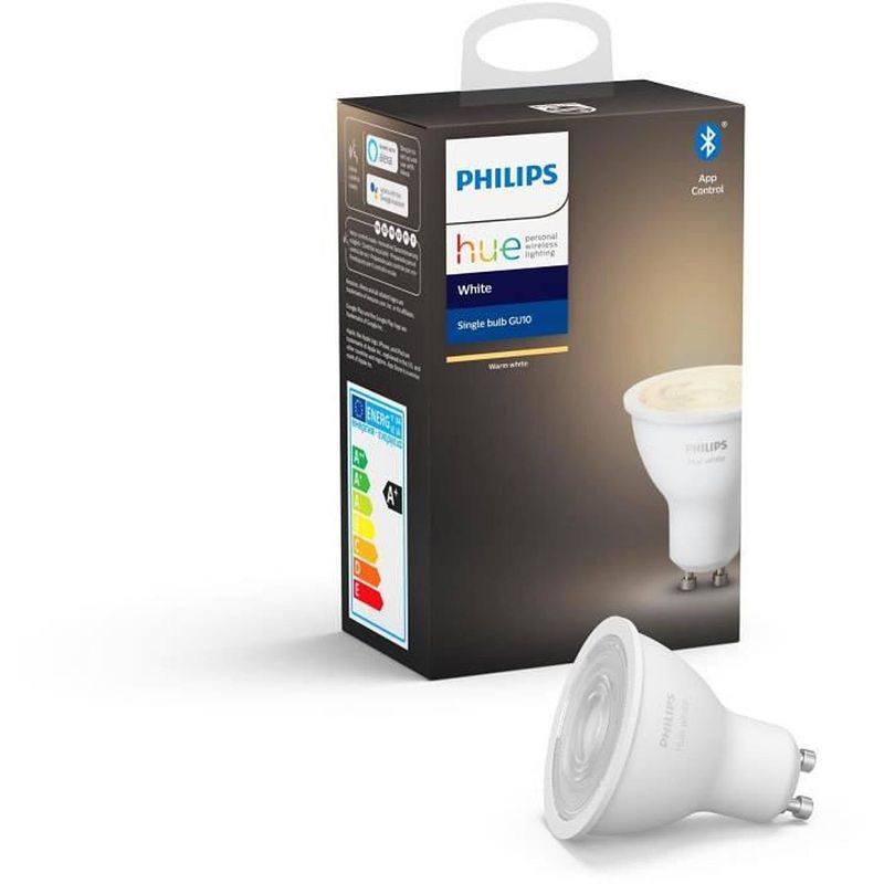 Foto van Philips hue-lamp wit - 5,5 w - gu10 - bluetooth