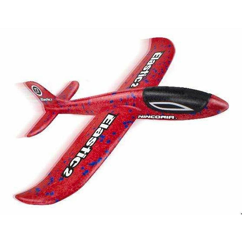 Foto van Vliegtuig ninco elastic planner rood 38 cm