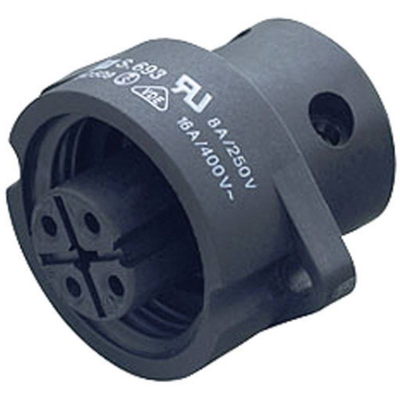 Foto van Binder 09-4224-00-04 ronde connector flensbus serie (ronde connectors): 693 totaal aantal polen: 3 + pe 1 stuk(s)