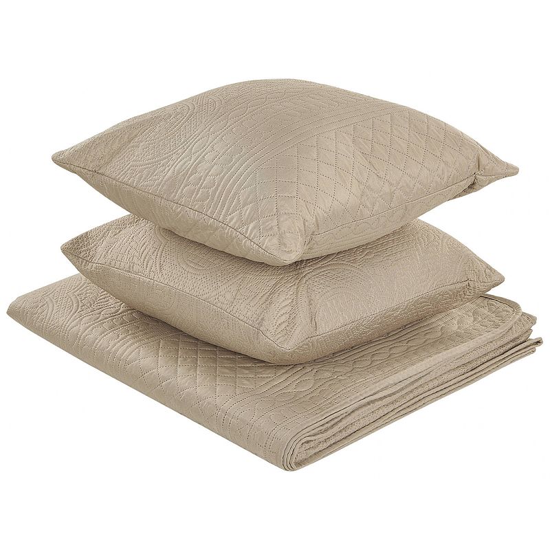 Foto van Beliani shush - sprei-grijs-polyester