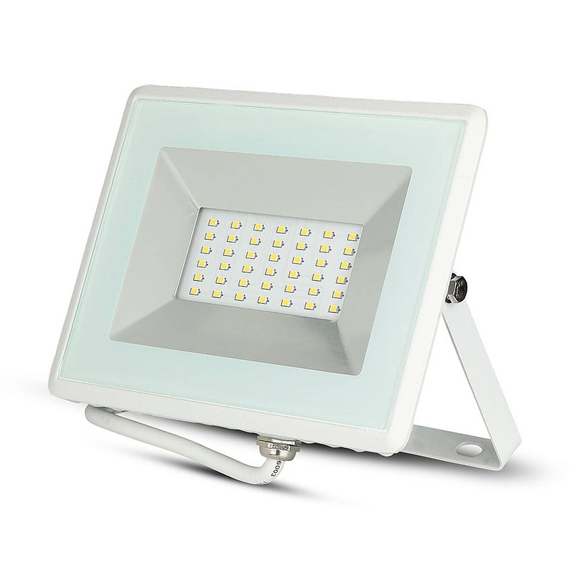 Foto van V-tac vt-4031w e-serie led schijnwerpers - wit - ip65 - wit - 30w - 2550 lumen - 3000k