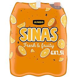 Foto van Jumbo sinas fresh & fruity 6 x 1, 5l