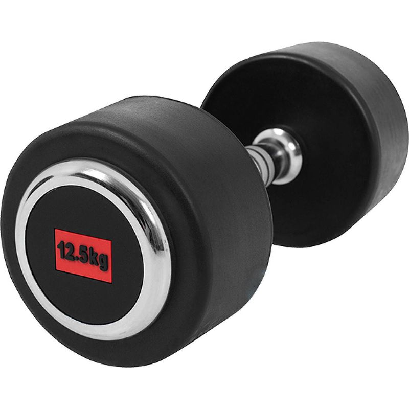 Foto van Gorilla sports dumbellset - halterset - 2 x 12,5 kg - gietijzer (rubber coating)