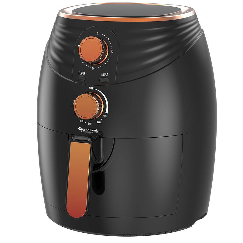 Foto van Turbotronic af11m airfryer - heteluchtfriteuse - 3.5 liter - zwart