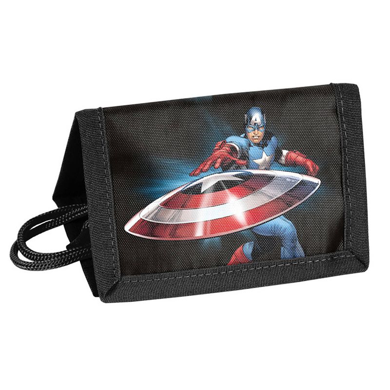 Foto van Marvel avengers portemonnee, shield - 12 x 8,5 cm - polyester