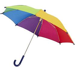 Foto van Storm paraplu voor kinderen 77 cm doorsnede gekleurd - paraplu's