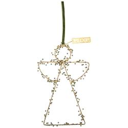 Foto van Mrs bloom ornament met kralen angel olive maat l