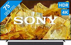 Foto van Sony kd-75x90l (2023) + soundbar