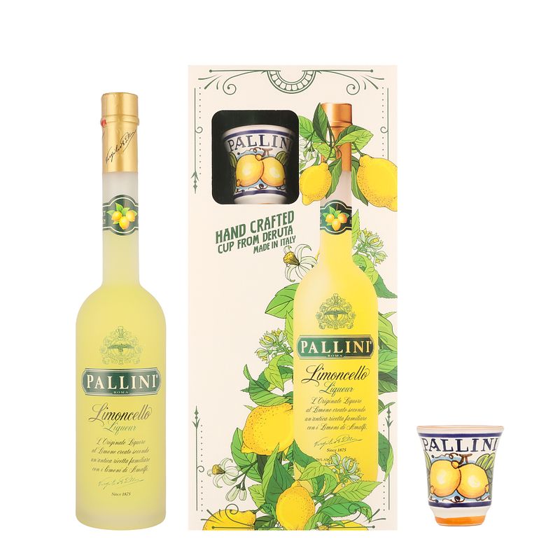 Foto van Pallini limoncello giftset 50cl likeur