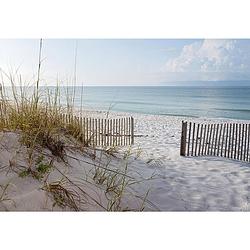 Foto van Inductiebeschermer - zee en strand - 77x59 cm