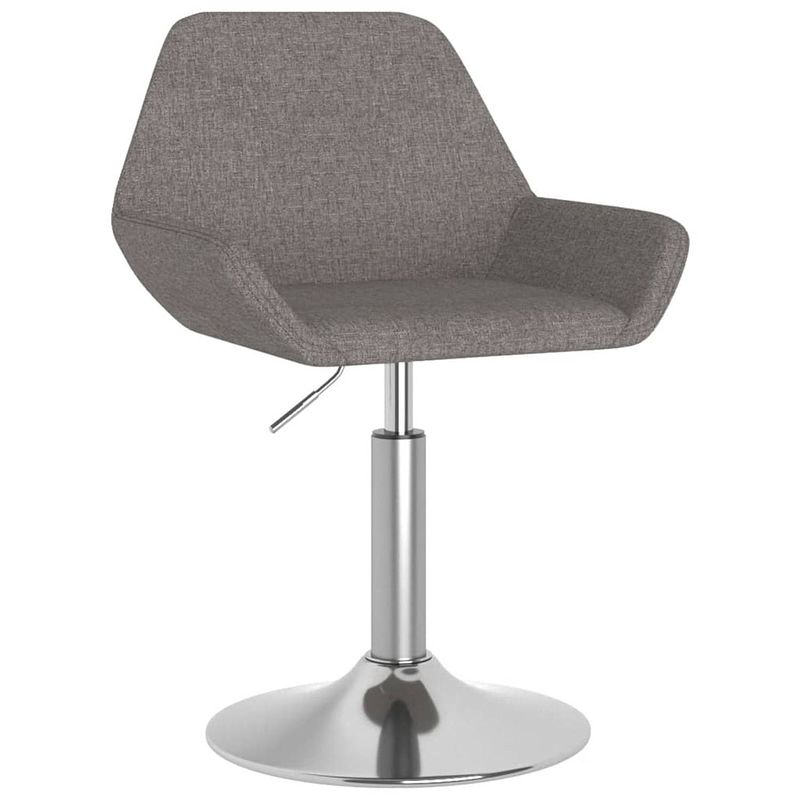 Foto van The living store eetkamerstoel x - stoelen - 50 x 51 x (70 - 84) cm - donkergrijs