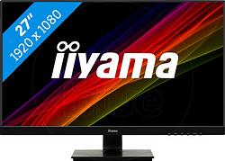 Foto van Iiyama prolite e2791hsu-b1 led-monitor 68.6 cm (27 inch) energielabel e (a - g) 1920 x 1080 pixel full hd 1 ms vga, hdmi, displayport, usb 2.0, hoofdtelefoon