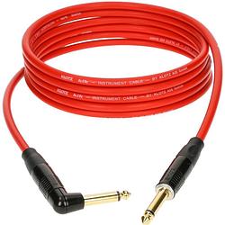 Foto van Klotz kikkg9.0prrt instrumentkabel ts 6.3mm jack recht-haaks rood 9m