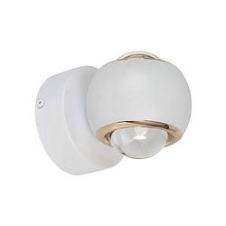 Foto van V-tac vt-7504-w led wandlampen - rond - ip20 - wit behuizing - 10 watt - 950 lumen - 3000k