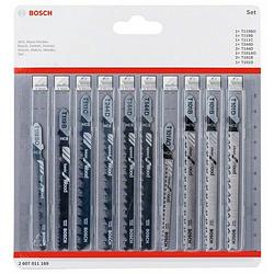 Foto van Bosch accessories 2607011169 decoupeerzaagblad-set wood, 10-delig n/a 10 stuk(s)