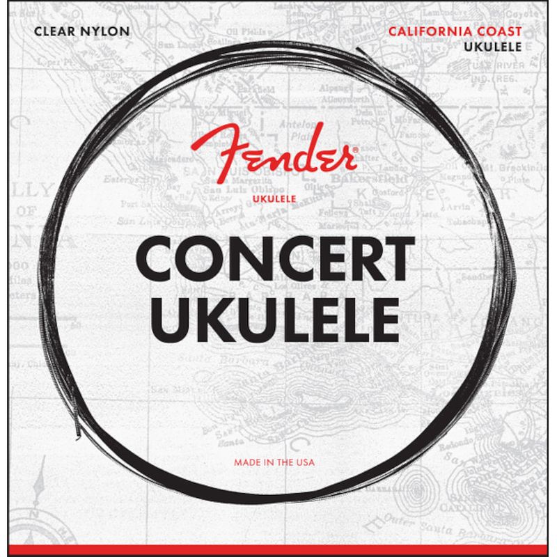 Foto van Fender concert ukulele strings snaren voor concert ukelele