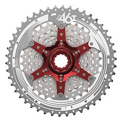 Foto van Sunrace cassette 10v 11-46 csms3 metallic silver