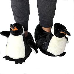 Foto van Dierenpantoffels/sloffen pinguin voor kinderen s (34-36) - sloffen - volwassenen