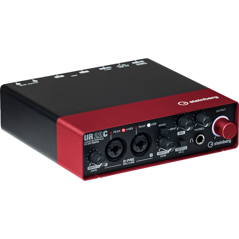 Foto van Steinberg ur22c usb 3 audio interface red