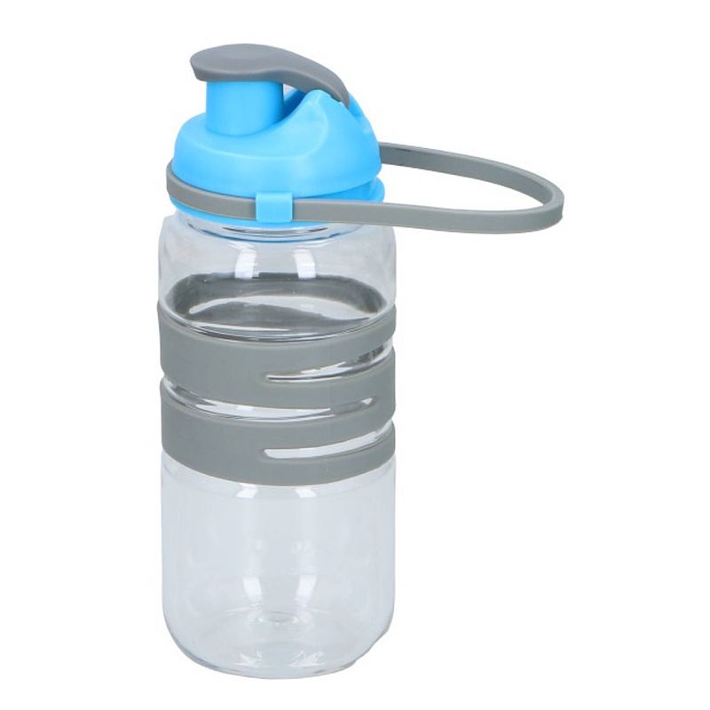 Foto van Tom drinkfles 450 ml polyetheen 18,5 cm transparant/blauw