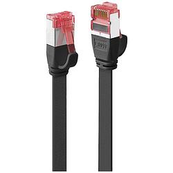 Foto van Lindy 47570 rj45 netwerkkabel, patchkabel cat 6 u/ftp 0.3 m zwart 1 stuk(s)