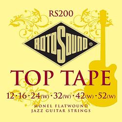 Foto van Rotosound rs200 top tape set elektrische gitaarsnaren 012-052