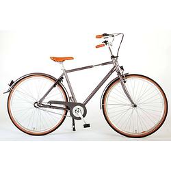 Foto van Volare lifestyle jongensfiets - tiener - 51 cm - lage zadelstand - grijs - 3 versnellingen