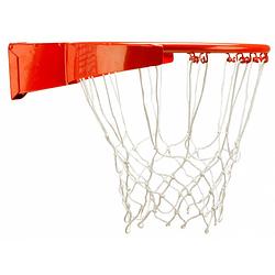 Foto van Avento basketbalring met veer en net slam rim pro oranje/wit