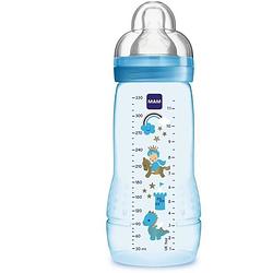 Foto van Mam fles easy active 2nd age gekleurde 330 ml boy speen flow x