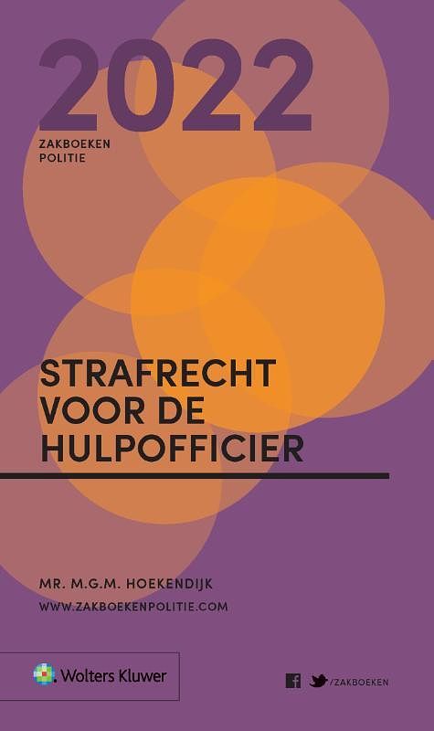 Foto van Zakboek strafrecht voor de hulpofficier 2022 - paperback (9789013166279)