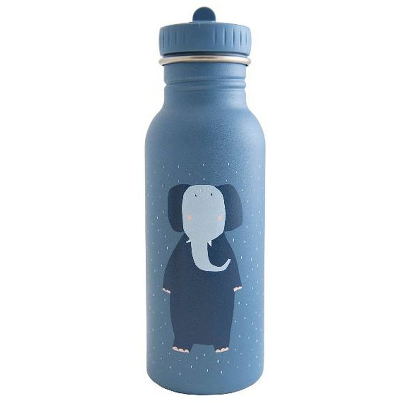 Foto van Trixie drinkbeker mrs. elephant junior 500 ml rvs blauw