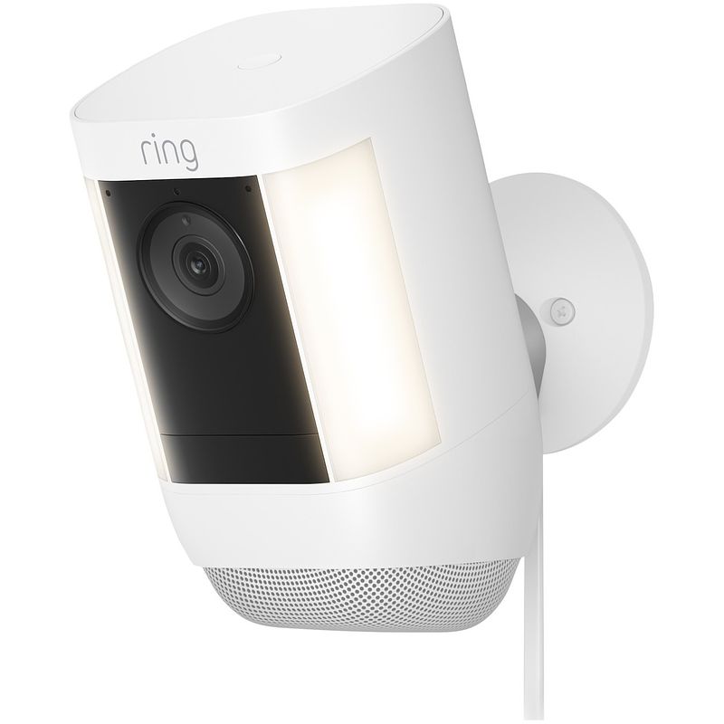 Foto van Ring spotlight cam pro, plug-in eu ip-camera wit