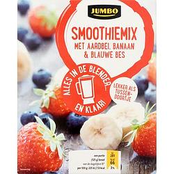 Foto van Jumbo smoothiemix aardbei, banaan & blauwe bes 250g