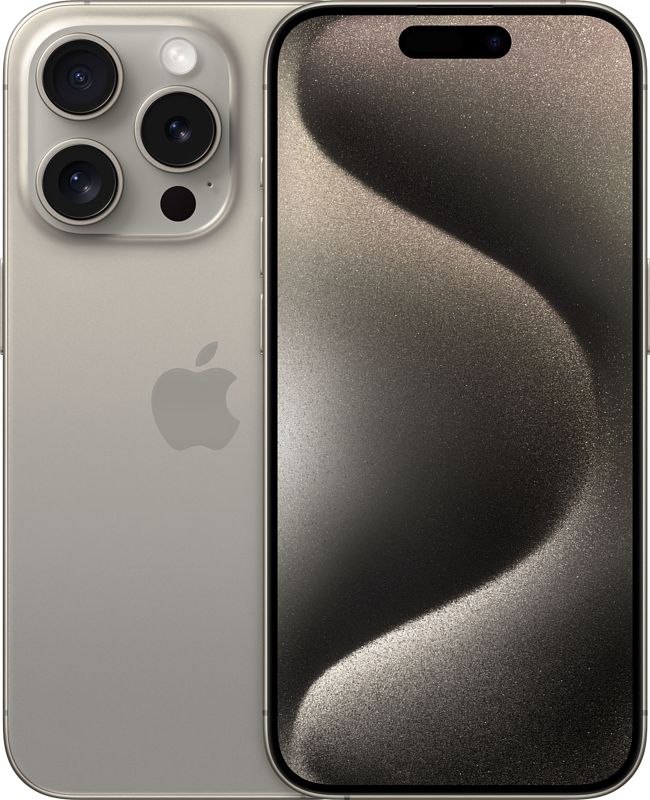 Foto van Apple iphone 15 pro 256gb natural titanium