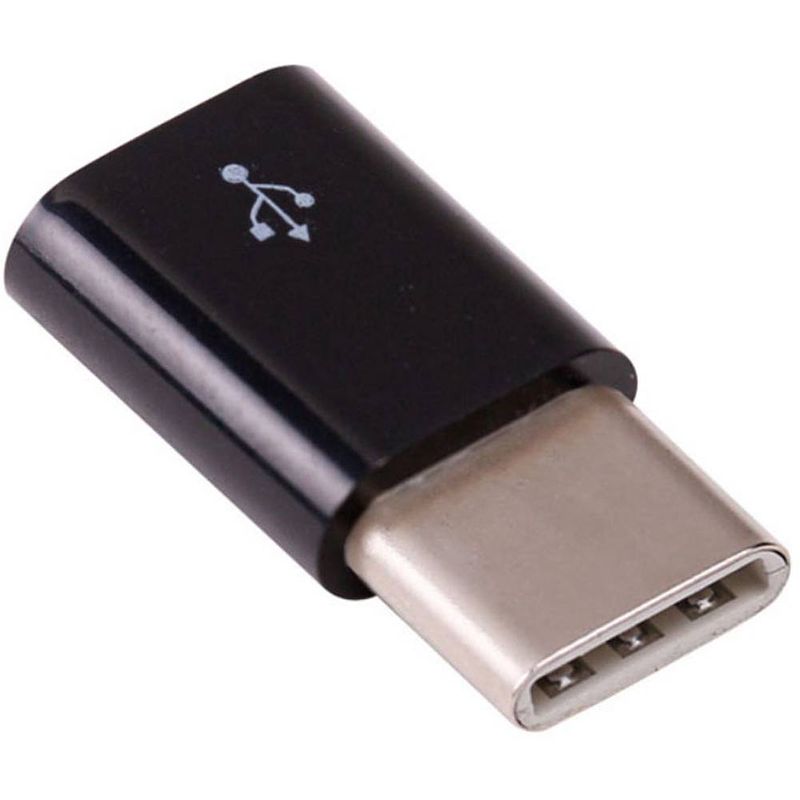 Foto van Raspberry pi® 789rp-19040801 usb-adapter raspberry pi [1x usb-c stekker - 1x micro-usb-bus] zwart