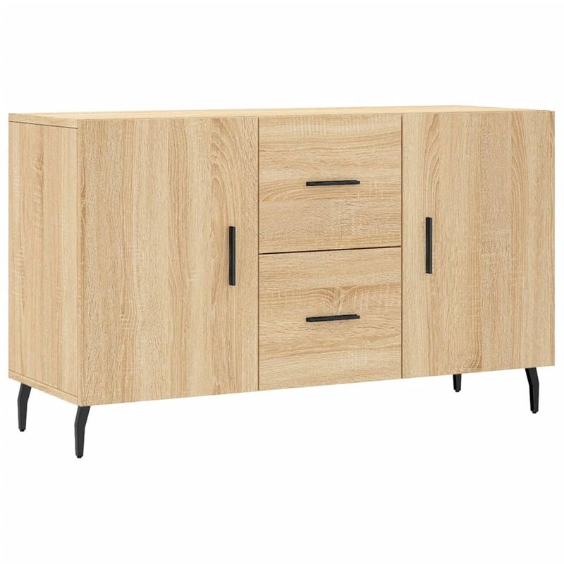 Foto van Vidaxl dressoir 100x36x60 cm bewerkt hout sonoma eikenkleurig