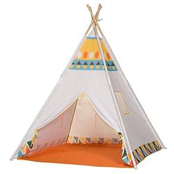 Foto van Outdoor play indianen tipitent 120 cm wit