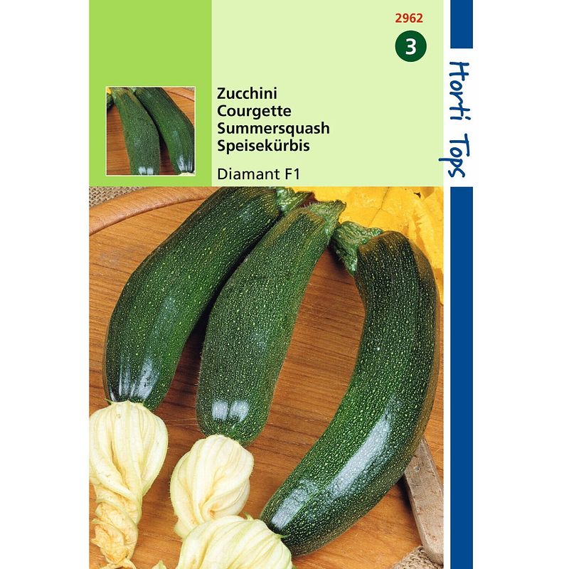 Foto van 2 stuks ht courgette diamant f1