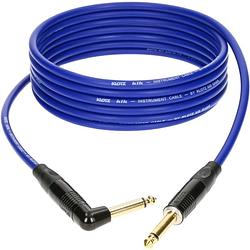 Foto van Klotz kikkg9.0prbl instrumentkabel ts 6.3mm jack recht-haaks blauw 9m