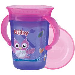 Foto van Nuby drinkbeker 360° wonder cup 240 ml 17 cm siliconen paars