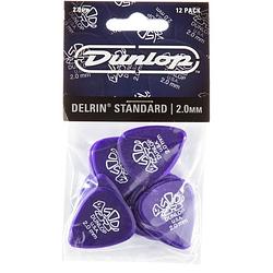 Foto van Dunlop delrin 2.0mm 12-pack plectrumset violet