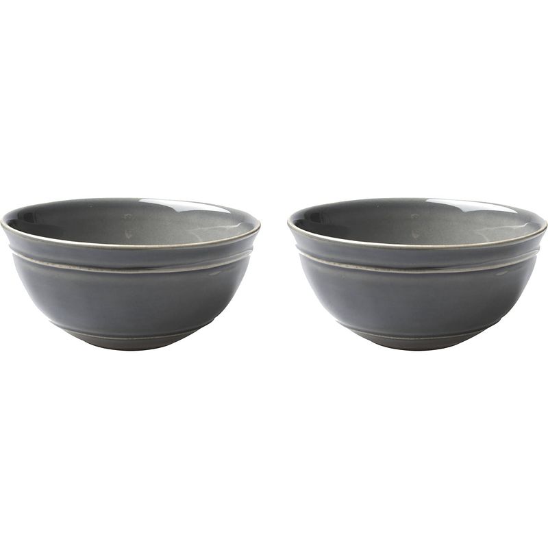 Foto van Costa nova schaal serenity 15.5 cm 52 cl grijs stoneware 2 stuk(s)