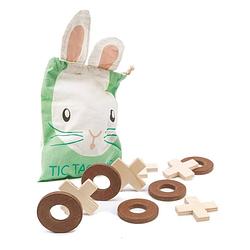 Foto van Tender toys tic tac toe hout junior 16,5 x 30,5 x 0,5 cm 11-delig