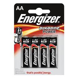 Foto van Energizer batterijen alkaline power aa, blister van 4 stuks