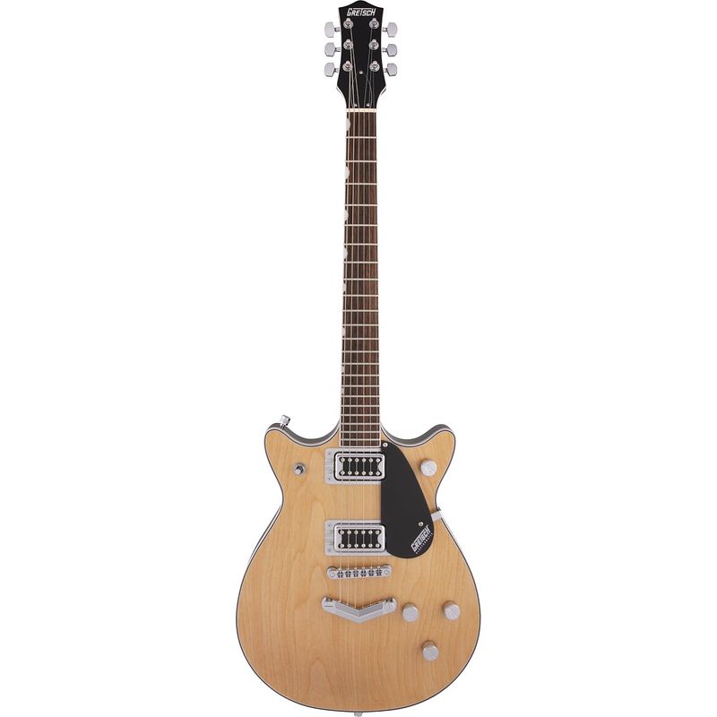 Foto van Gretsch g5222 electromatic double jet bt aged natural elektrische gitaar