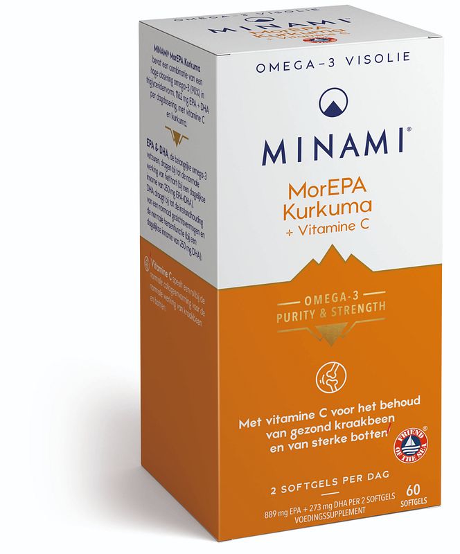 Foto van Minami morepa kurkuma + vitamine c softgels