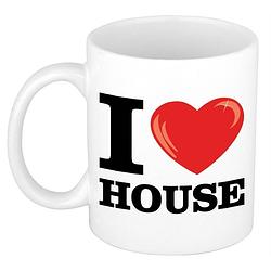 Foto van I love house koffiemok / beker 300 ml