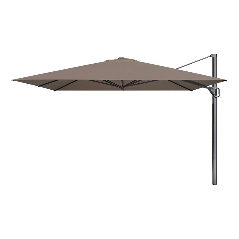 Foto van Platinum challenger vierkante parasol t1 premium 3,5x3,5 m. - havanna