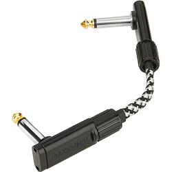 Foto van Rockboard tweed series flat patch cable salt&pepper 5 cm