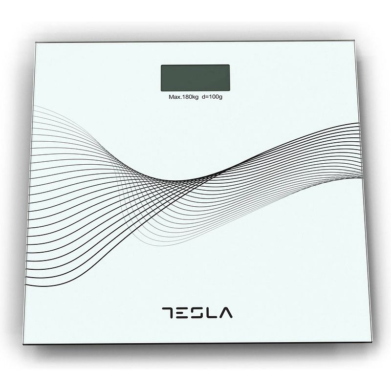 Foto van Tesla bs103w - weegschaal - 3-180kg - glas